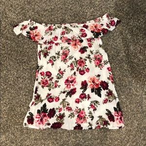 off the shoulder dress